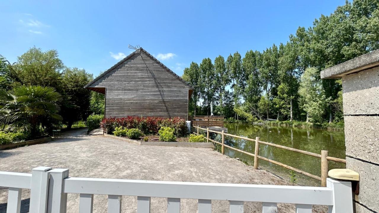 Chalet Avec Terrasse Sur Pilotis Vue Sur L'Etang Rue  Exterior foto