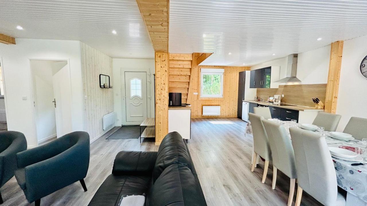 Chalet Avec Terrasse Sur Pilotis Vue Sur L'Etang Rue  Exterior foto