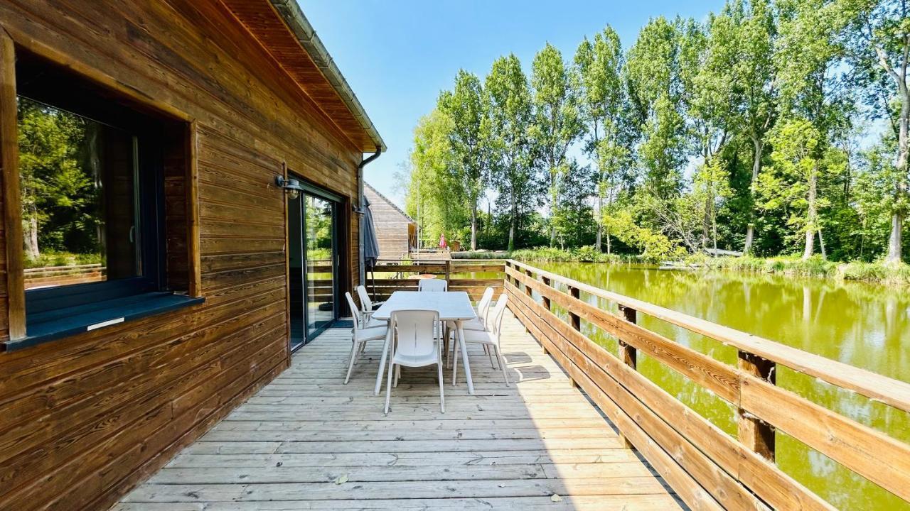 Chalet Avec Terrasse Sur Pilotis Vue Sur L'Etang Rue  Exterior foto