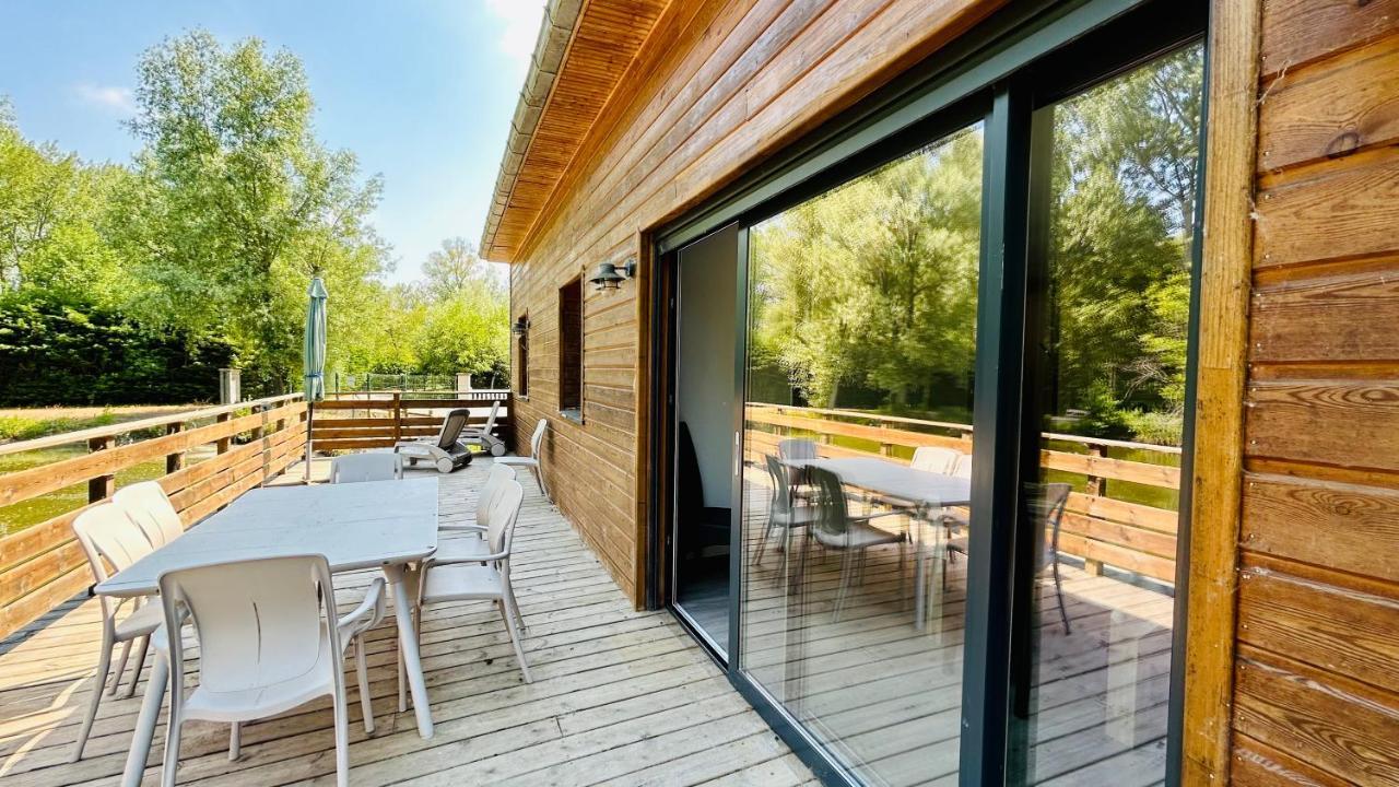 Chalet Avec Terrasse Sur Pilotis Vue Sur L'Etang Rue  Exterior foto