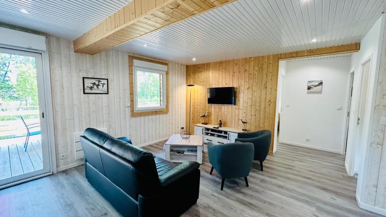 Chalet Avec Terrasse Sur Pilotis Vue Sur L'Etang Rue  Exterior foto